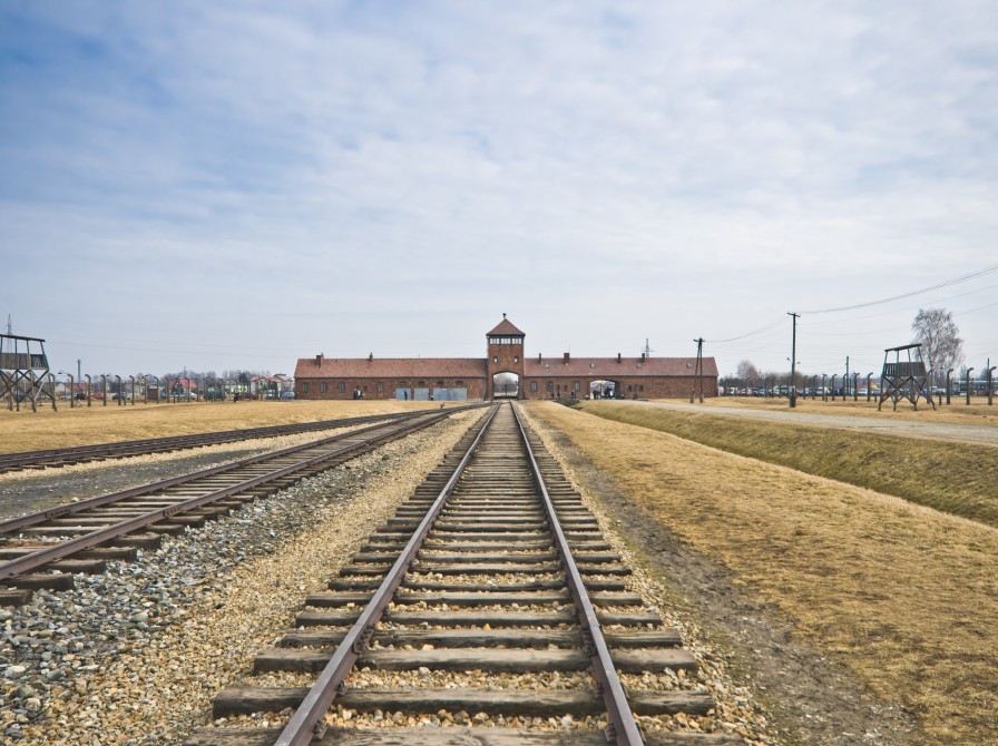 Hovedingangen til Auschwitz Birkenau KZ lejren